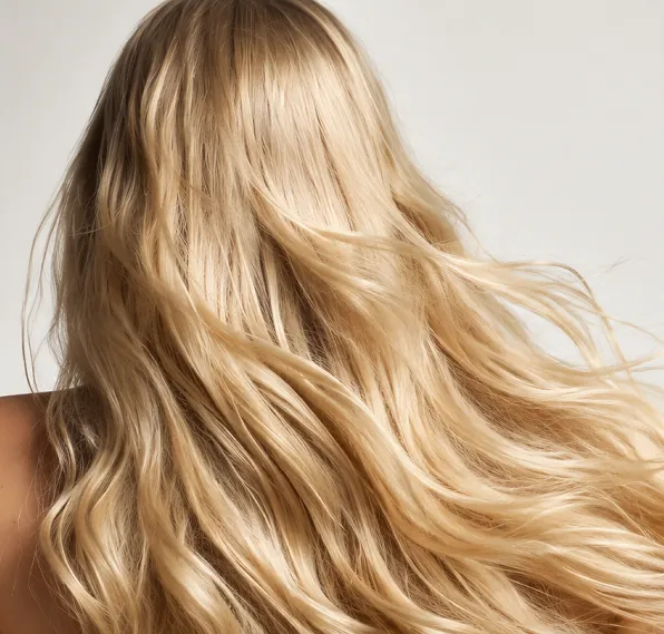 Cabelo loiro e saudável — tratamento clínico