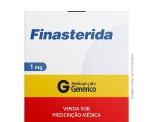 Caixa de finasterida 1 mg — medicamento de prescrição